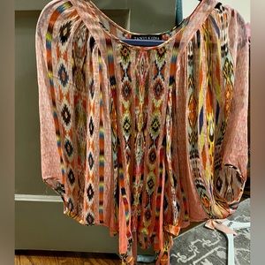 TANVI KEDIA Aztec print beaded blouse